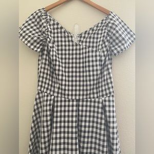 Black and white plaid dress in size large.
